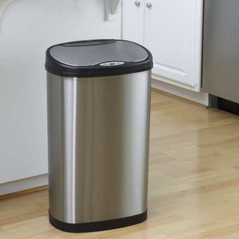 Image of Stainless Steel 13 Gallon Touchless Kitchen Trash Can