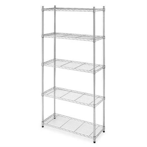 Image of Heavy Duty 5-Shelf Metal Storage Rack Shelving Unit