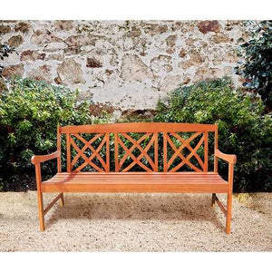 Outdoor Weather Resistant Eucalyptus Wood 5-ft Garden Bench