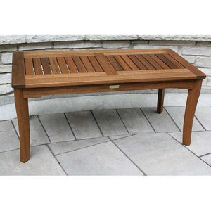 Outdoor Patio Garden Wood Coffee Table 39.25 x 19.5 inch