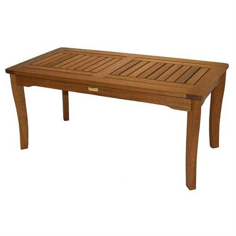 Image of Outdoor Patio Garden Wood Coffee Table 39.25 x 19.5 inch