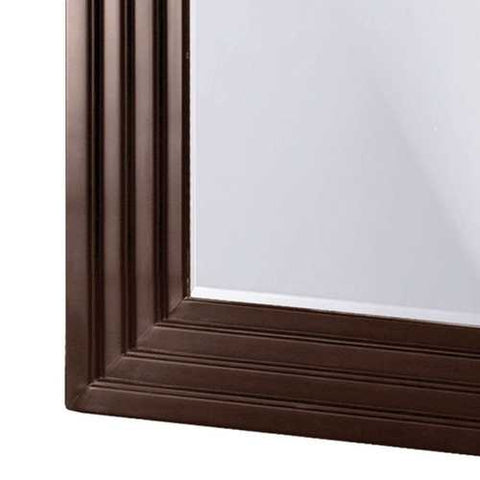 Image of Oversized Full Length Floor Mirror with Espresso Wood Frame