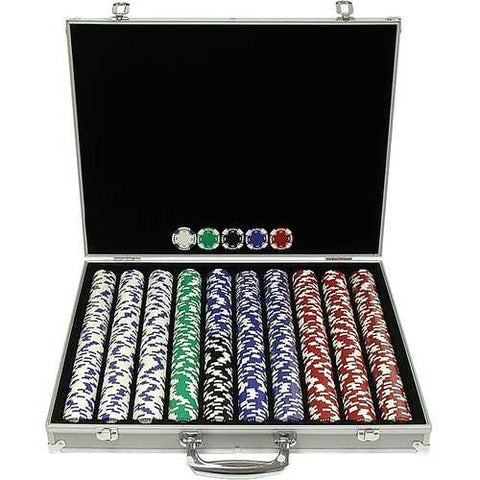 Image of 1,000 Piece Texas Hold'em Poker Chip Set