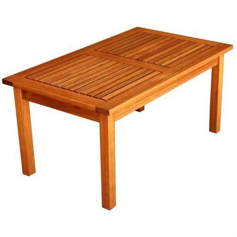 Image of Outdoor Indoor Solid Wood Patio Coffee Table in Natural Finish