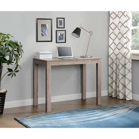 Image of Modern Classic Home Office Laptop Desk in Medium Oak Finish