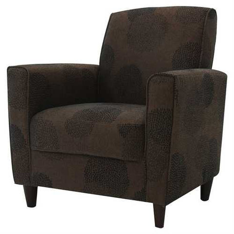 Image of Modern Brown Flared Arm Chair in Premium Upholstery Grade Fabric