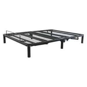 Twin XL Black Metal Adjustable Bed Frame Base with Remote