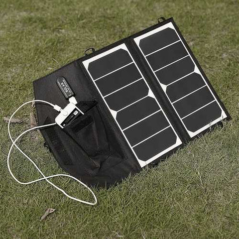 Image of 14-Watt Folding Solar Panel Charger for Smartphone iPhone Galaxy and More