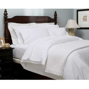 California King 400 TC Cotton Sheet Set in White