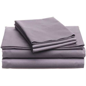 CAL King 400 Thread Count Cotton Sheet Set in Plum Purple