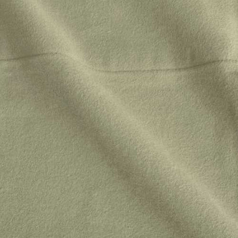 Image of Queen 100-Percent Cotton Velvet Flannel Sheet Set in Thyme Green