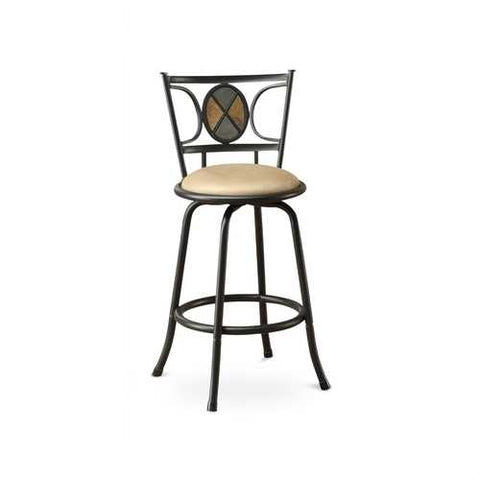 Image of Set of 2 - Adjustable Height Contemporary Swivel Barstool