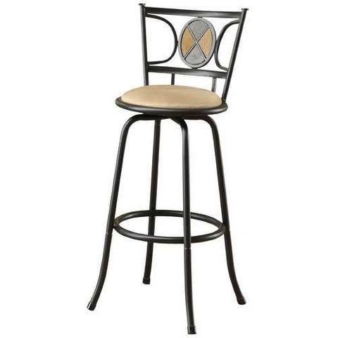 Image of Set of 2 - Adjustable Height Contemporary Swivel Barstool