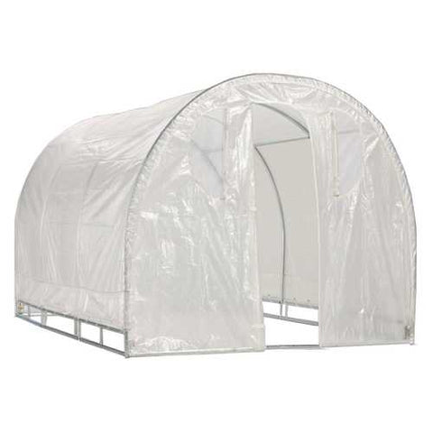 Image of Polytunnel Hoop House Style Greenhouse (8' x 8')