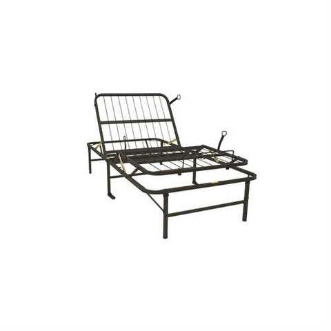 Image of Twin XL Metal Platform Bed Frame Manual Adjustable Bed