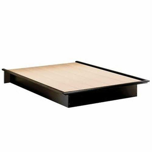 Queen size Modern Platform Bed Frame in Black Wood Finish