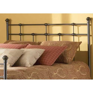 Queen-size Metal Headboard in Hammered Brown Finish