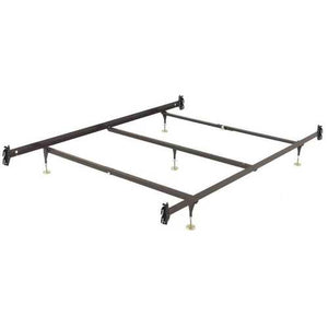 Queen size Metal Bed Frame with Hook-On Headboard Footboard Brackets