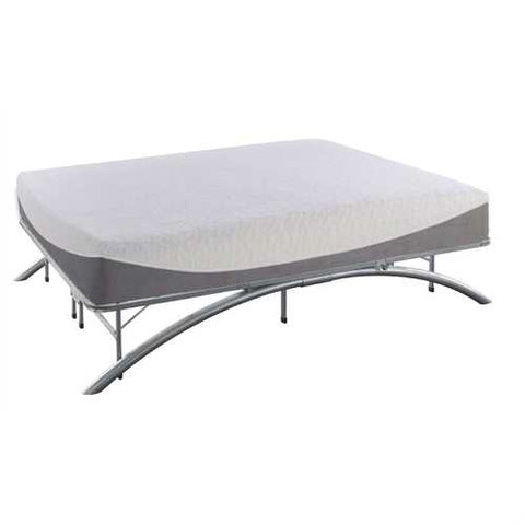 Image of Queen size Contemporary Metal Platform Bed Frame with Arched Legs