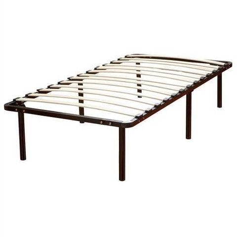 Image of Queen size Platform Bed Frame with Wood Slats - No Box-spring Necessary