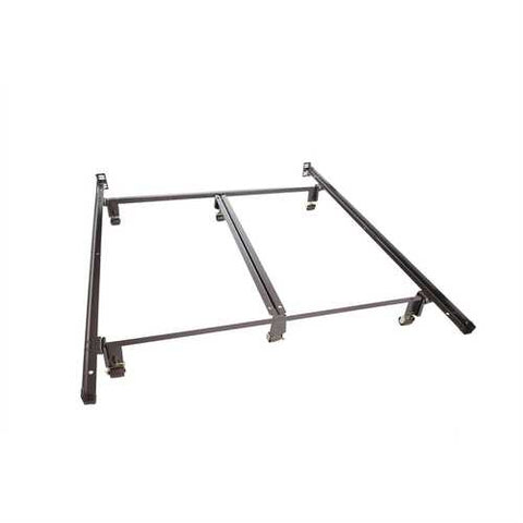 Image of Queen size Metal Bed Frame with Double Center Rail for Maximum Weight Capacity