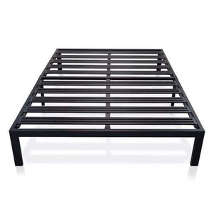 Queen size Metal Platform Bed Frame with Heavy Duty Steel Slats