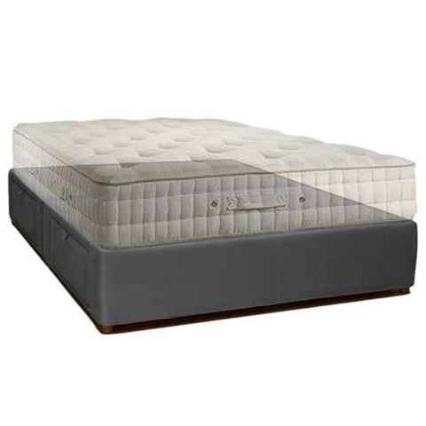 Image of Queen size Charcoal Microfiber Upholstered Platform Bed with 4 Storage Drawers