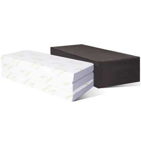 Image of Queen size 6-inch Folding Memory Foam Mattress with Washable Cover