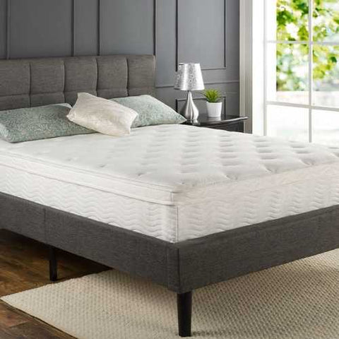 Image of Queen size 12-inch Thick Euro Box-Top Innerspring Mattress