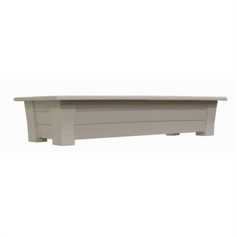 Image of 1.25 Cubic Foot Rectangular Garden Planter in Desert Gray Color - Made in USA