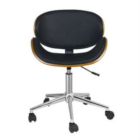 Image of Black Mid-Century Modern Classic Mid-Back Office Chair