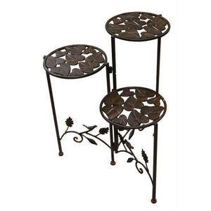 3-Tier Round Metal Planter Stand