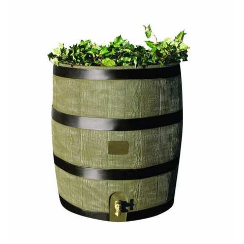 Image of 2-in-1 Rain Barrel Planter