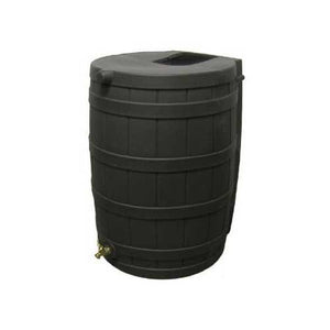 50-Gallon Rain Wizard Rain Barrel in Black