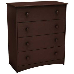 4 Drawer Child Bedroom Chest in Espresso Finish - Great for Nursery