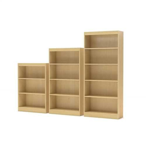 Image of 4-Shelf Bookcase in Natural Maple Finish