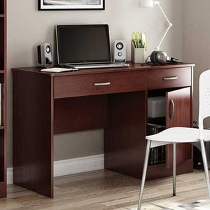 Modern Home Office Computer Desk in Royal Cherry Finish