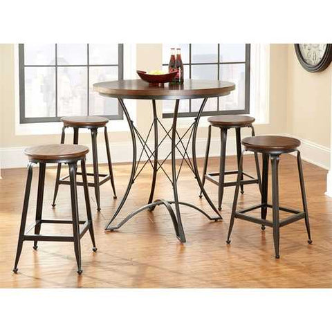 Image of Round 36-inch Counter Height Kitchen Dining Table