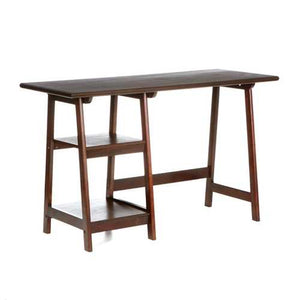 Espresso Finish Wood Home Office Laptop Computer Desk