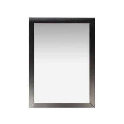 Image of Modern 22-inch x 30-inch Bathroom Vanity Wall Mirror with Black Wood Frame