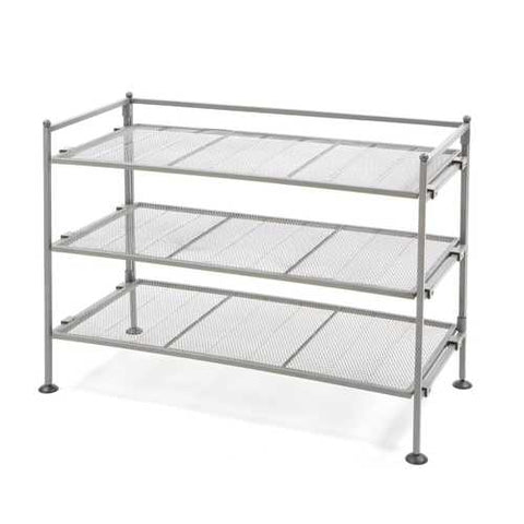 Image of Iron 3-Tier Folding Shoe Rack