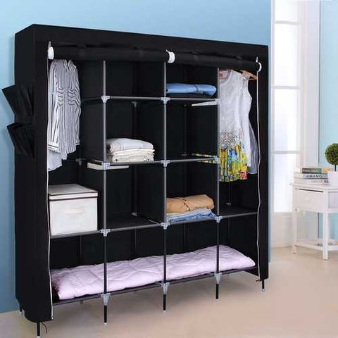 Image of Portable Bedroom Wardrobe Clothes Storage Closet