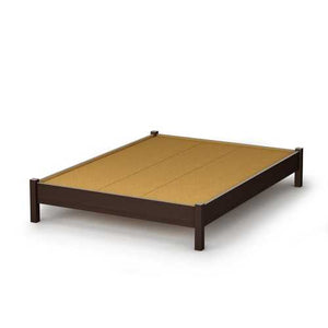 Full size Contemporary Platform Bed in Chocolate Finish