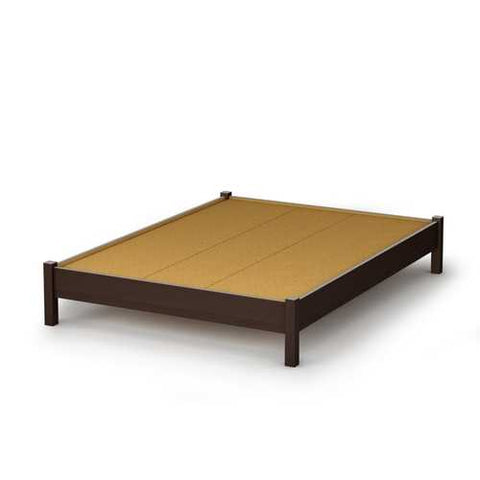 Image of Full size Contemporary Platform Bed in Chocolate Finish