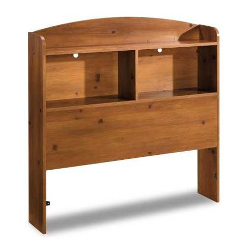 Image of Twin size Bookcase Headboard in Sunny Pine Finish