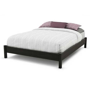 Queen size Modern Platform Bed Frame in Black Ebony Finish