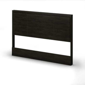 Queen size Contemporary Headboard in Ebony Wood Finish