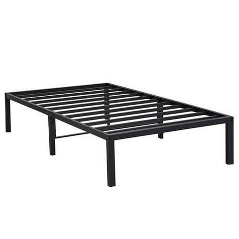 Image of Twin XL size Heavy Duty Black Metal Platform Bed Frame