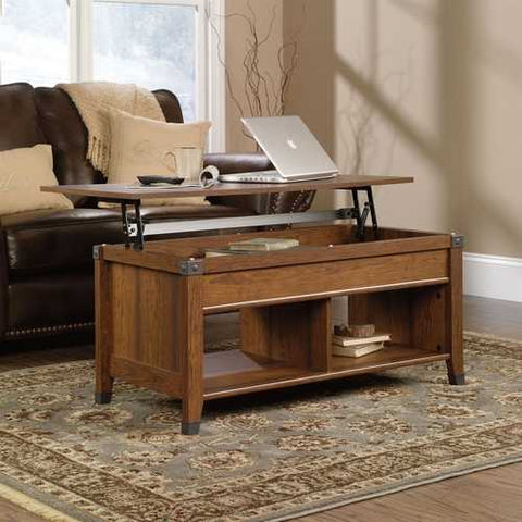 Image of Lift-Top Coffee Table in Washington Cherry Finish