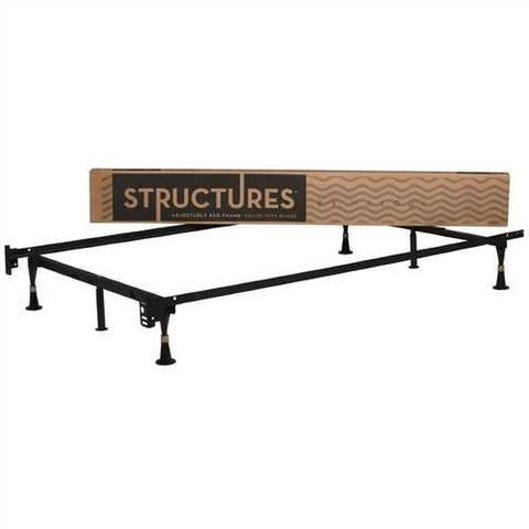 Image of 6-Leg Adjustable 2-in-1 Twin / Full Size Metal Bed Frame